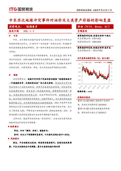 华泰期货：三大机构平衡表尚未体现中东冲突影响，当前参与原油市场风险较高