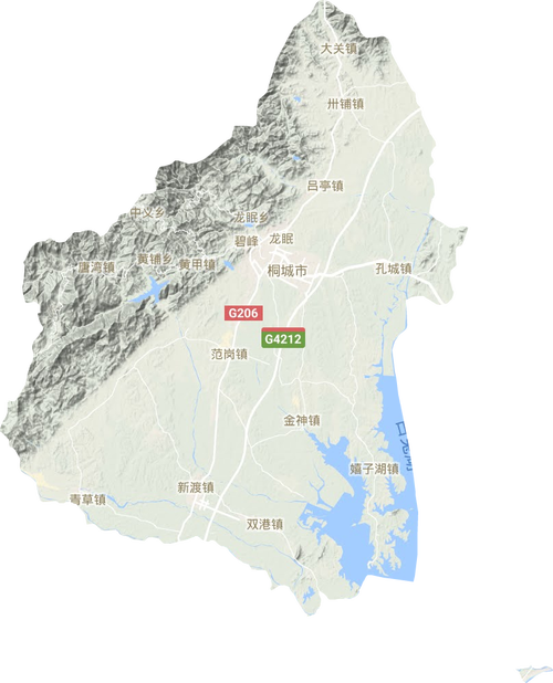 桐城市地图（桐城地图最新含乡镇）